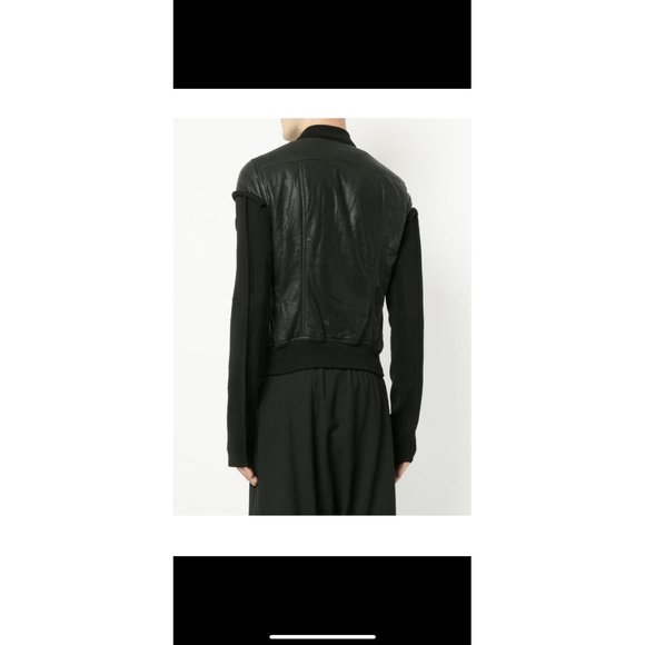 Rick Owens Lambskin Zipped Bomber Jacket - Picture 4 of 11